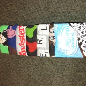 Hasbro games themed socks. (6 pair)